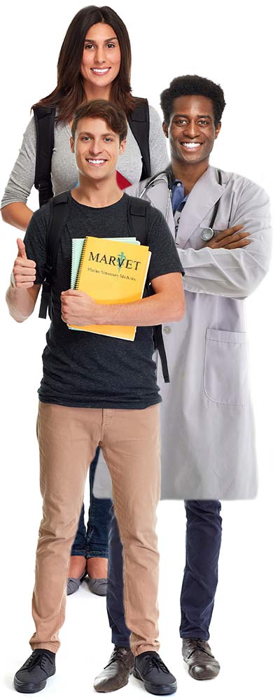 3 veterinary students